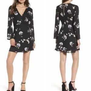 Lush Floral Wrap Dress